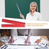 sourcing map Folding Straight Ruler 30cm Metric Aluminum Alloy Protractor