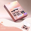 Mlen Diary Magnetic Eyelashes with Eyeliner and Portable Box Mixed