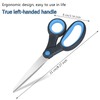 Left Handed Scissors, 8 Inch, Lefty Stainless Steel Sharp Blade