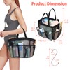F-color Mesh Shower Caddy Portable, Upgrade Deeper 7 Pockets Basket