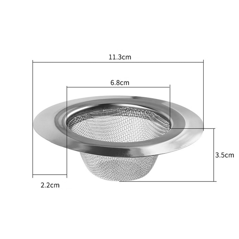 NUZAMAS 2PCS Sink Mesh Filter 4.5 inches Diameter Kitchen Sink