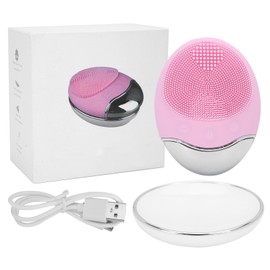 Electric Facial Cleansing Brush Wireless Charging Face Pore Deep Cleanser IonIntroduction Device Pink