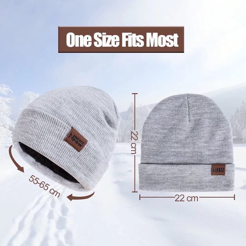 Gorro de invierno de 1 a 3 piezas con bufanda