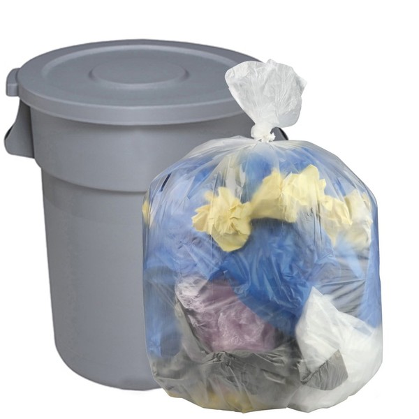 Cand 30 Gallon Clear Large Trash Bags, 70 Counts