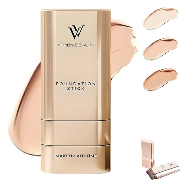 Vivien Beauty Foundation Stick – Korean Multi-Use Double-Ended Makeup Stick,
