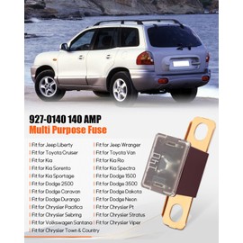 140Amp Purple 927-0140 Multi Purpose Fuse, Fit for Jeep/Toyota/Volkswagen/Kia/Dodge/Chrysler Models, Replacement 6101757、 18980-04806、 1898004806
