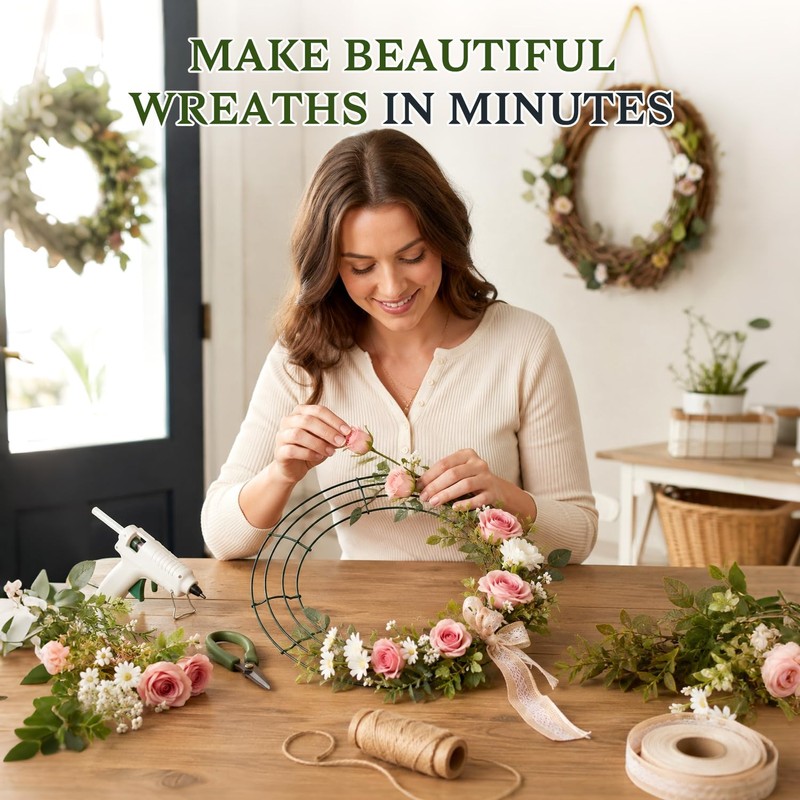 6 Pack Metal Wreath Frame - 18 Inch Wreath Form