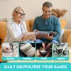 200% Magnifying Glasses with Light, Rechargeable LED Lighted Magnifying Eyewear,Flip-top