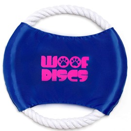 Woof Discs - Flying Rope Disc, Chewing Frisbee