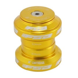 FSA Orbit MX 1-1/8Inches Threadless MTB Road Headset with Top Cap, Gold, NO.20, XTE1506