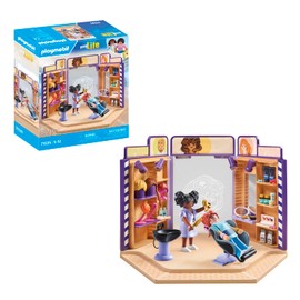 Playmobil 71535 myLife: Hair Salon, trendy hairstyles and wigs for customers, with extensive accessories for experimentation, creative play sets suitable for children ages 5+