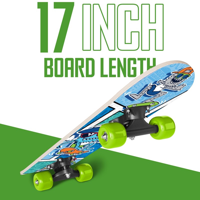 Rude Boyz 17" Micro Complete Skateboard | Maple Wood |