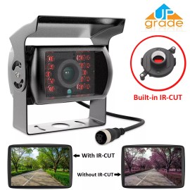 YuanTing Rear View Backup Camera 4Pin CCD IR Night Vision Waterproof For Bus Truck Van RV
