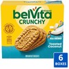 belVita Toasted Coconut Breakfast Biscuits, 30 Total Packs, 6 Boxes