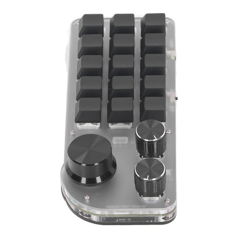 15 Keys 3 Knobs Programmable Keypad Wired USB Wireless Bluetooth