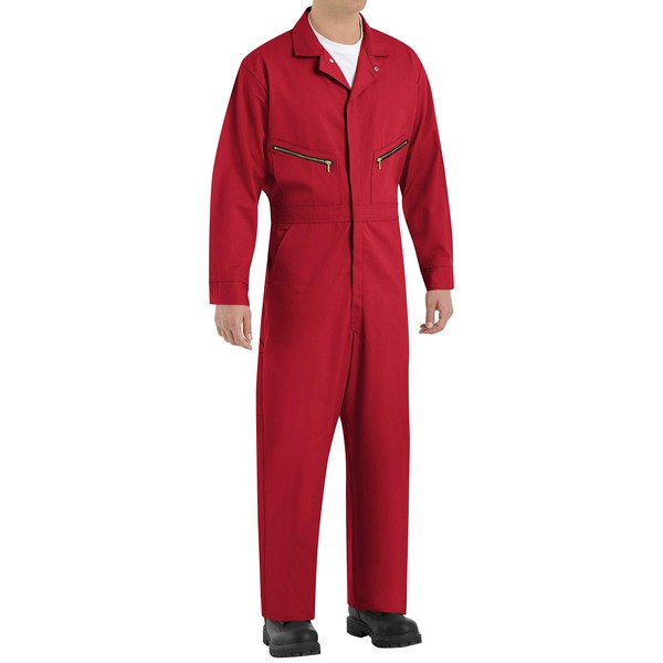 Red Kap Men's Zip-Front Cotton Coverall, 44