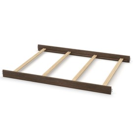 Full-Size Conversion Kit Bed Rails for Dolce Babi Convertible Cribs - Solid Wood Rail - Toddler and Adult Rail for Full-Size Beds - Essential Nursery & Baby Furniture (Weathered Brown)