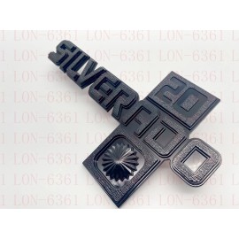 Unbranded For 1981-1987 GM Chevy Silverado 20 Logo Trucks Fender Emblem Badge (2pcs New)