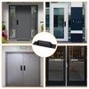 Mormchlots 2Pcs Large Black Stainless Steel Heavy Duty Barn Door