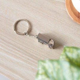DonJordi Keyring Truck Made of Metal – The Gift for All Brummi Drivers & Truckers, silver