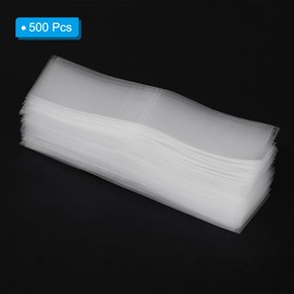 PATIKIL 105x30mm PVC Perforated Shrink Bands, 500Pcs Heat Shrink Wrap for Bottles, Jars, Cans and Tins Fits Cap Diameter 2.44 to 2.56", Clear