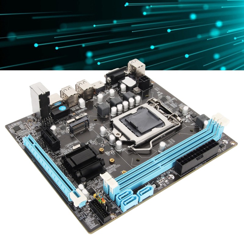 Desktop Motherboard H61 6 USB2.0 DDR3 M.2 NVMe NGFF 100Mbps