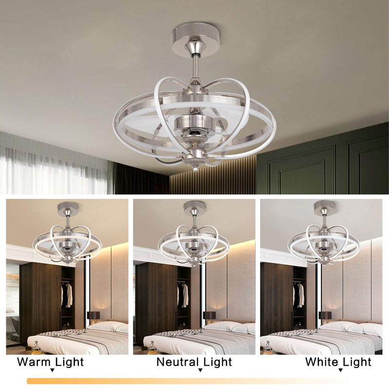 Gdrasuya10 23 inch Lighting Modern Ceiling Fan Light with Remote