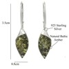 BALTIC AMBER STERLING SILVER 925 Earrings Droop Dangle NATURAL Gemstone