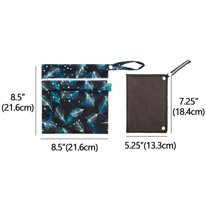 Teamoy 3Pcs Pee Cloth with Storage Bag, Reusable Pee Rag