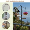 ERYTLLY Deck Hook Bird Feeder Pole Bird Feeder Porch Multi