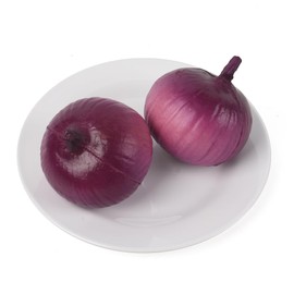 VIOCIWUO Artificial Onion 2PCS, Simulation Purple Onion Fake Vegetables Food Model for Home Kitchen Party Decoration Photography Props