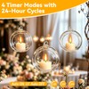 Rechargeable Tea Lights Flameless Candles with Remote Timer Coated with