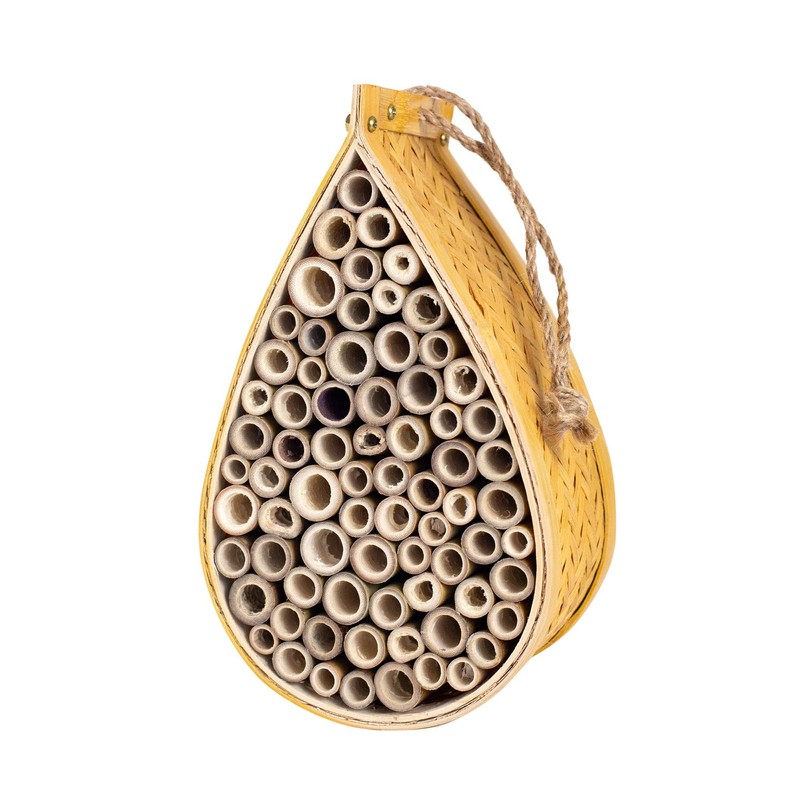SunVara Wild Pollinator Mason Bee Habitat | Garden Bee House