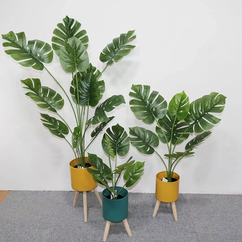 dgb18 Planta Monstera Tropical Artificial Para Decoración 75cm