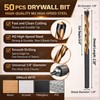Tondiamo 50 Pcs Drywall Rotor Tips 1/8" Drywall Router Drill