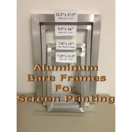 Gold-Up 8" x 12" Aluminum Bare Frame For Screen Printing