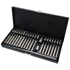 YATO Screw Driver Bit Set,(torx, spline, hex) 40 pcs, 1/2 3/8