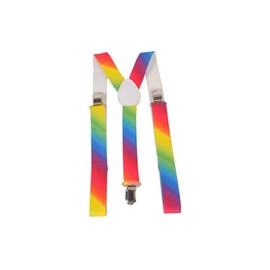 Dress Up America Fashion Rainbow Unisex Suspenders - Regular Size