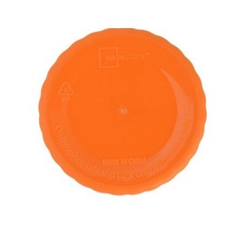 Mainstays new 4 pcs Mainstays Plastic ribbed ,Cereal Bowls orange