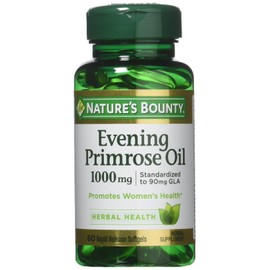 Nature's Bounty Evening Primrose Oil, 1000mg, 180 Softgels (3 X 60 Count Bottles)