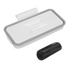 USHXVG 1 Piece of White Garbage Rack with Lid and