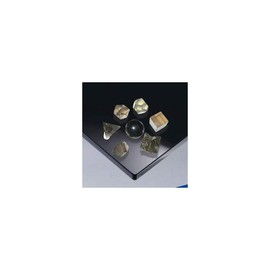 Jet International Women's Beautiful A++ Smokey Quartz 7 Stones Sacred Geometry Sets Gemstone Platonic Solid Top Grade Quality Merkaba Star W/ Velvet Pouch Attractive Cleansing Life Vitality Healing