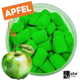 Zite Fishing Troutmallow Set 3 x 40 g Marshmallow Trout Bait Apple Green Intense Aroma & Bright Colours Ideal for Trout Fishing