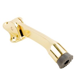National Hardware N184-259 V238 Kickdown Door Stop in Brass,4 Inch