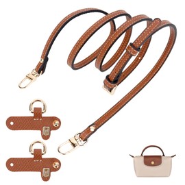 dadop Strap Kit Compatible with Longchamp Mini Bags - Leather Adjustable Purse Straps for Women's Mini Shoulder Bag, Crossbody Handbag - Purse Straps for Longchamp