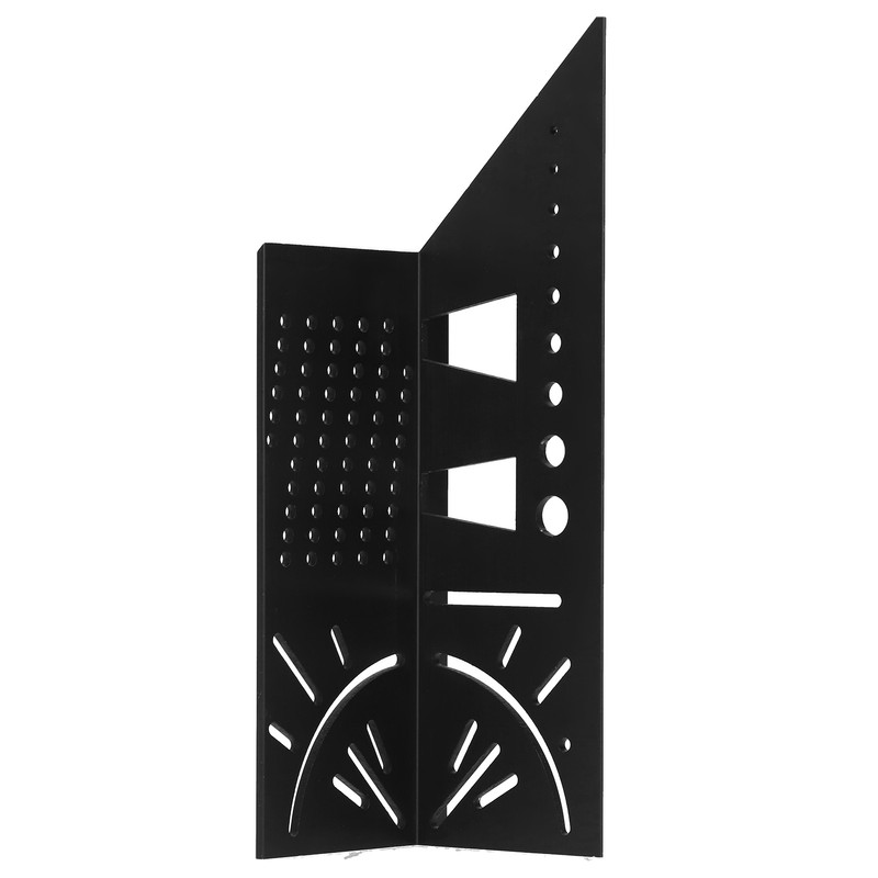 MultiFunctional Aluminum Alloy Angle Ruler Woodworking Measuring Ruler Tool Accessory