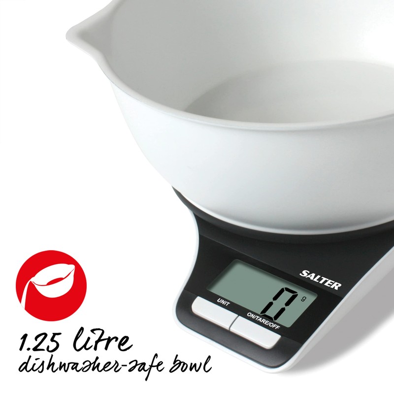 Salter 1089 BKWHDR Measuring Jug Electronic Kitchen Scale, Food/Baking Scale,