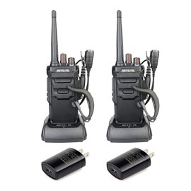 Retevis RT48 IP67 Waterproof Walkie Talkie,Heavy Duty 2 Way Radio with Earpiece,Military Grade,Rugged,Squelch,VOX,SOS Alarm,1200mAh Rechargeable Two Way Radio,for Hunting Emergency Outdoor(2 Pack)