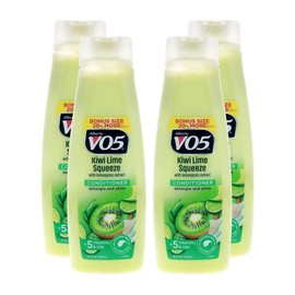 Alberto VO5 Kiwi Lime Squeeze Conditioner - Hair Conditioner with Lemongrass Extract, 5 Vitamins and Oils - Fruity Fragrance - 15 oz - Pack of 4