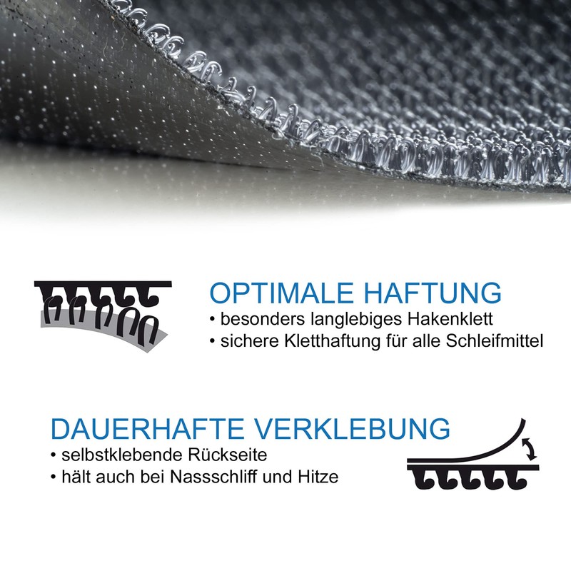 Hook and Loop Replacement self-adhasif 6" 150mm for Backing Pads